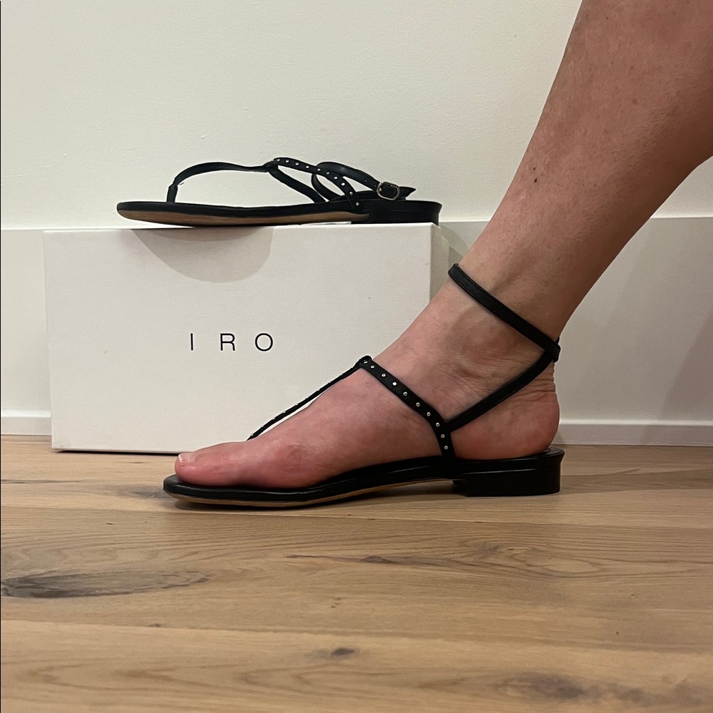 IRO Black Studded Women's Sandals
